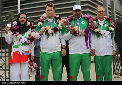 مراسم استقبال از مدال آوران بازیهای پارآسیایی هانگژو - همدان