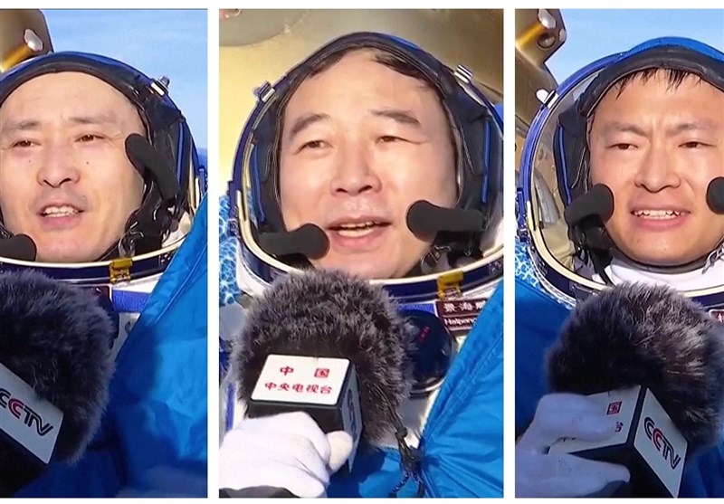 خدمه ایستگاه فضایی چین بعد از 5 ماه مأموریت به کره زمین بازگشتند