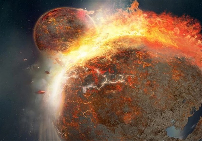 Strange Blobs in Earth’s Mantle Relics of A Massive Collision