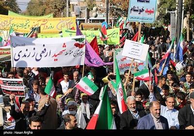 راهپیمایی 13 آبان در زنجان 
