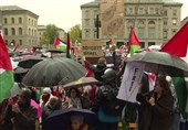 برگزاری تظاهرات گسترده در محکومیت جنایات اسرائیل علیه غزه در شهرهای اروپایی + ویدئو