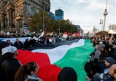 تظاهرات‌های صدها هزار نفری حمایت از فلسطین در اروپا + فیلم