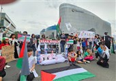 تظاهرات مردم آفریقای جنوبی در حمایت از مردم غزه