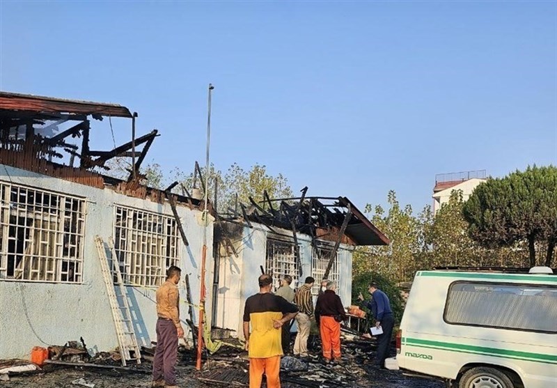 صدور کیفرخواست 7 متهم آتش‌سوزی کمپ ترک اعتیاد لنگرود‌ + فیلم