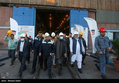 بازدید هیات افغانستانی از کارخانه ذوب آهن اصفهان