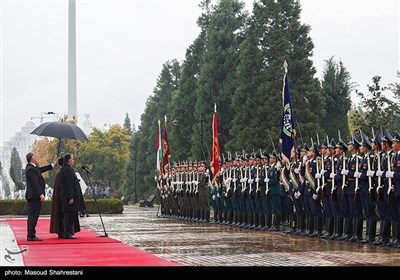Церемония официального приема Президента Таджикистана Президенту Ирана