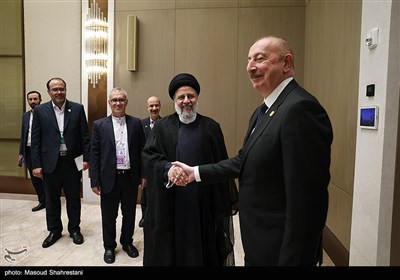 دیدار رئیس جمهور آذربایجان با رئیسی در حاشیه اجلاس اکو