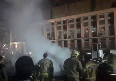  آتش سوزی در کوی دانشگاه تهران 