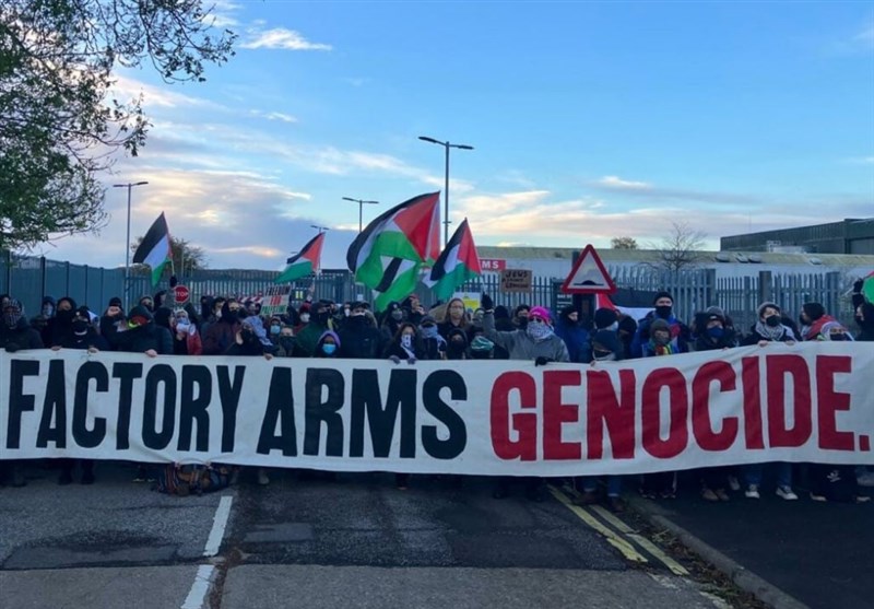 Trade Union Members Protest against BAE Systems over Arms Sales to Israel