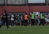 درگیری گروهی هواداران در لیگ برزیل + فیلم و عکس