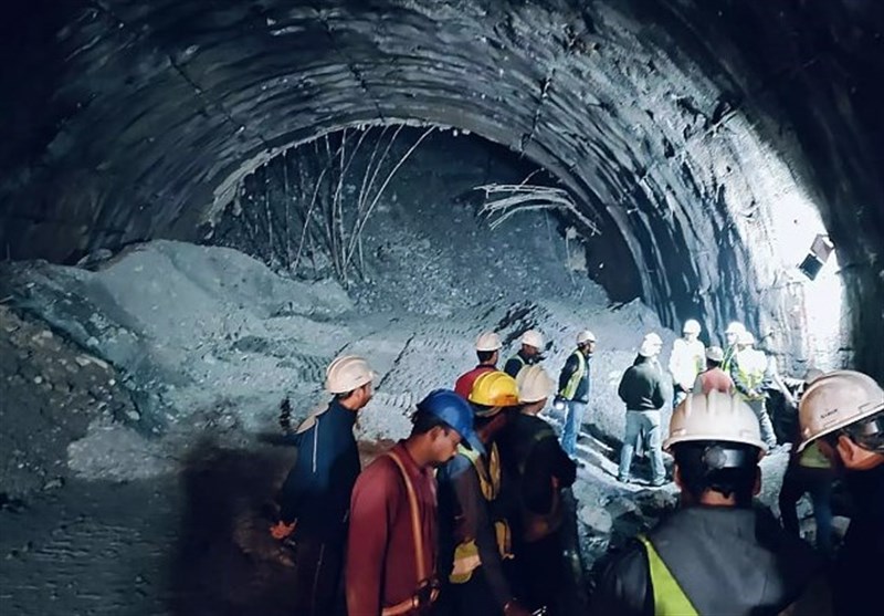 Indian Rescuers Battle to Save 40 Workers Trapped in Collapsed Tunnel