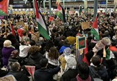ادامه تظاهرات در کشورهای مختلف اروپایی برای حمایت از فلسطین