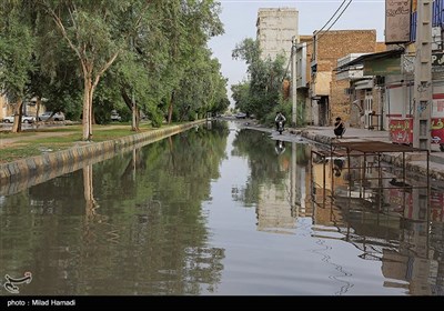 بارش باران و آبگرفتگی معابر - اهواز