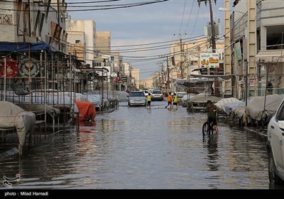 بارش باران و آبگرفتگی معابر - اهواز