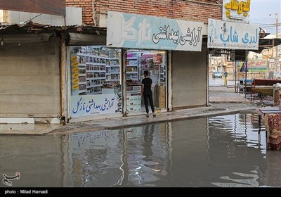 بارش باران و آبگرفتگی معابر - اهواز