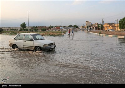 بارش باران و آبگرفتگی معابر - اهواز