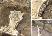 ماجرای کشف &quot;آبنمای سنگی نفیس قدیمی&quot; در محوطه متروکه کاخ سعدآباد