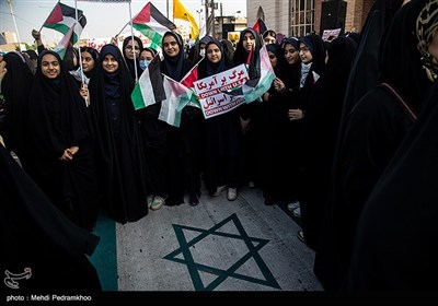 İran genelinde Filistin&apos;e destek gösterilerinden kareler