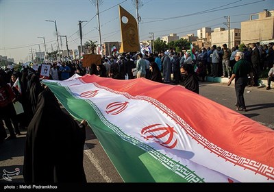 مسيرات حاشدة في المدن الإيرانية نصرة لأطفال ونساء غزة