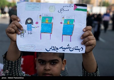 راهپیمایی مردم سراسر کشور در حمایت از کودکان و زنان مظلوم غزه -اهواز