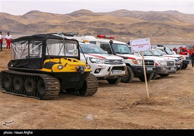 مانور سیل و زلزله در سد تهم - زنجان