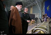 بازدید رهبر معظم انقلاب از نمایشگاه دستاوردهای نیروی هوافضای سپاه پاسداران