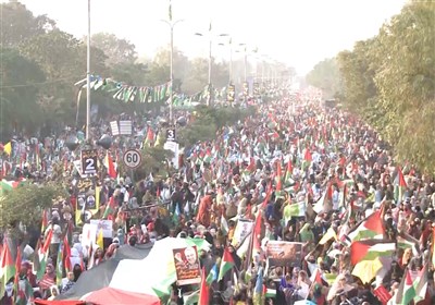خروش مردم لاهور پاکستان در حمایت از مظلومان فلسطین
