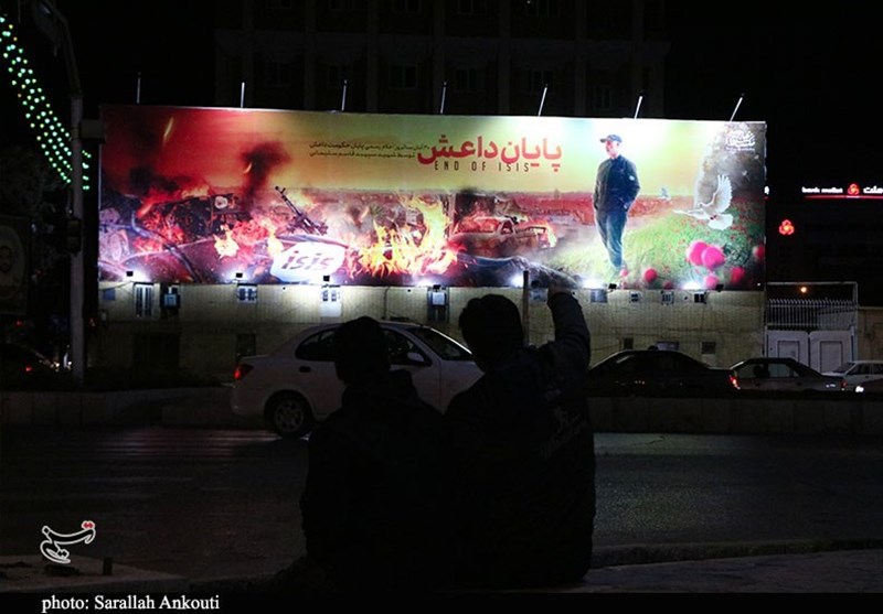 پایان داعش؛ دیوارنگاره چهارراه امام جمعه کرمان تغییر کرد + تصویر