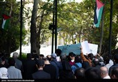 تشییع پیکر محمد علی اسلامی نُدوشن