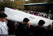 تشییع پیکر محمد علی اسلامی نُدوشن