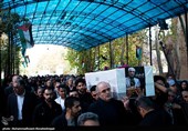 تشییع پیکر محمد علی اسلامی نُدوشن