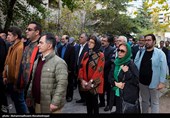 تشییع پیکر محمد علی اسلامی نُدوشن