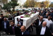 تشییع پیکر محمد علی اسلامی نُدوشن