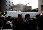 تشییع پیکر محمد علی اسلامی نُدوشن