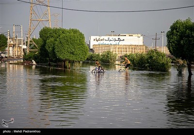 بارش باران و آبگرفتگی در اهواز