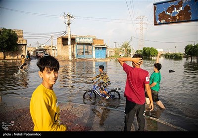 بارش باران و آبگرفتگی در اهواز