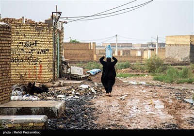 بارش باران و آبگرفتگی در اهواز