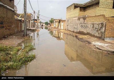 بارش باران و آبگرفتگی در اهواز