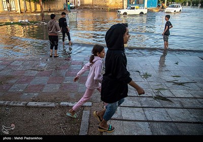 بارش باران و آبگرفتگی در اهواز