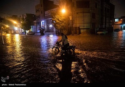 بارش باران و آبگرفتگی در اهواز