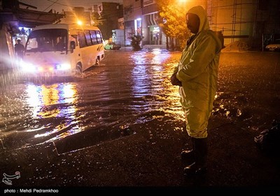 بارش باران و آبگرفتگی در اهواز