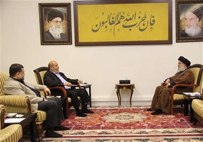  جزئیات دیدار رهبران حماس با سیدحسن نصرالله/ تاکید بر هماهنگی بالای گروه‌های مقاومت در طوفان الاقصی 