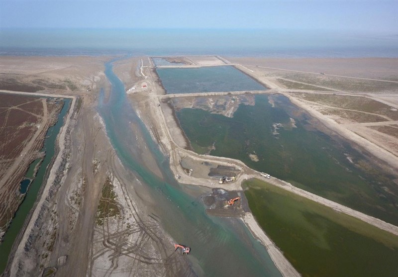 افزایش قابل توجه تراز آب «خلیج گرگان» پس از گذشت یک ماه از لایروبی + فیلم