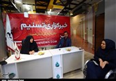 نشست مرضیه یونسی، مدیرکل تعزیزات استان در دفترخبرگزاری تسنیم استان همدان