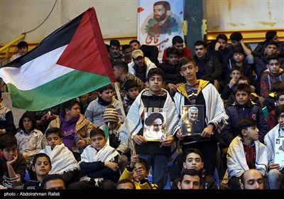 رزمایش اقتدار بسیجیان در حمایت از مردم مظلوم غزه -همدان