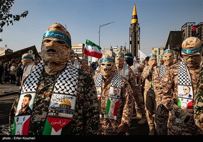 Iran’s Basij Forces Rally in Solidarity with Gaza