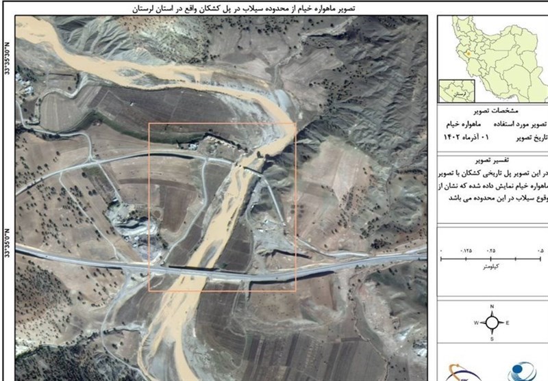 Космическое агентство Ирана отчитывается перед Агентством антикризисного управления из затопленных районов