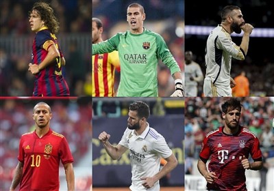  بازیکنان اسپانیایی دارای بیشترین افتخارات فوتبالی 