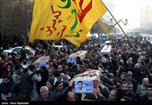 تشییع پیکر 8 شهید مدافع حرم در مشهد- عکس خبری تسنیم