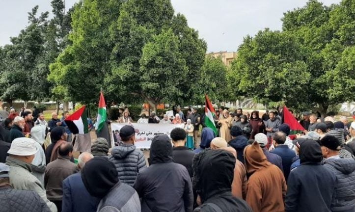 تظاهرات مغربی‌ها علیه ازسرگیری حملات رژیم اسرائیل به غزه
